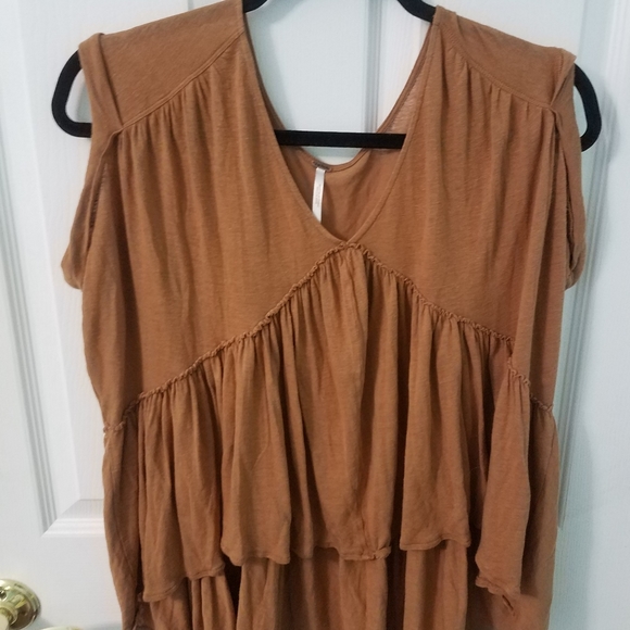 Free People Tops - Free People Brown Flowy Top